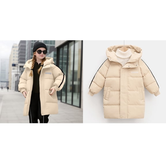 Baby Boys Winter Coat,Baby Boys Puffer Coat With Mid-length Hoods Windproof Down Jacket For Baby Boys Child Down Jacket Newborn Baby Clothes