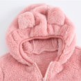 thumbnail image 5 of kamemir Toddler Baby Winter Coat Warm Sherpa Lined Zip Up Hooded Sweatshirts Fleece Jackets for Unisex Babies Boys Girls(6-12 Months,6-12 Months), 5 of 5