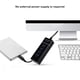 thumbnail image 4 of Sidaley ABS USB 3.0 Hub Reemplazo portátil 4 puertos Transmisión rápida U-disk WiFi Cámara Joystick Hubs Adaptador Accesorios Videojuegos y accesorios Blanco, 4 of 6