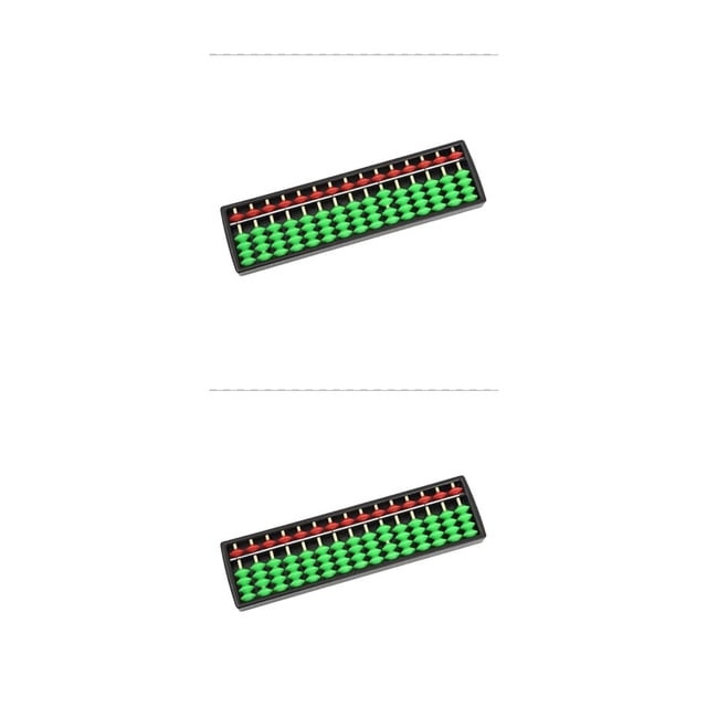 Methold Cuentas para niños Ábaco Juguete aritmético educativo chino Plástico Ligero Herramienta de cálculo para principiantes Arriba Rojo Arriba Rojo Abajo Verde 2piezas