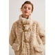thumbnail image 5 of Abrigo de piel sintética TEELYNN, chaqueta de invierno para mujer, de piel de conejo de doble cara, estilo vintage, de manga larga, cuello alto, bolsillo, abrigos cálidos estilo bohemio, 5 of 5
