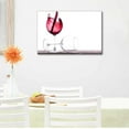 thumbnail image 2 of Canvas Wall Art - Pair of Full and Empty Wine Glasses | Modern Home Decor Canvas Prints Gallery Wrap Giclee Printing & Ready to Hang - 16" x 24", 2 of 3