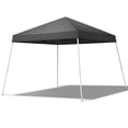 thumbnail image 2 of IVV 10' x 10' Base 8' x 8' Top Telescoping Slant Leg Outdoor Gazebo, Portable Waterproof Shade Folding Canopy with Carry Bag, Dark Gray, 2 of 9
