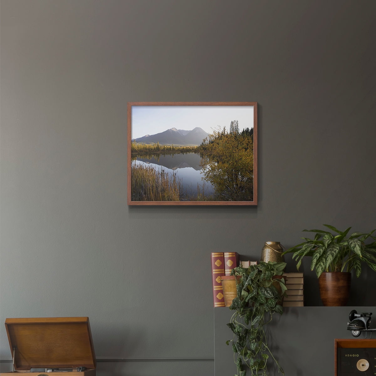 Low Light on Vermillion by Carol Robinson - Restickable Framed Giclée Print