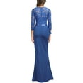 thumbnail image 3 of Miusol Women's Vintage Floral Lace Ruffle Half Sleeve Formal Evening Long Dress, 3 of 7