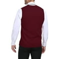 thumbnail image 5 of HAOMEILI Men's Sleeveless Sweater Vest V-Neck Casual Cable Knit Button Down Cardigan Vest, 5 of 7