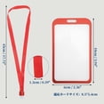 thumbnail image 5 of Unique Bargains Lanyards for ID Badges Holder with Strap, Durable Card Holder Red, 5 of 6