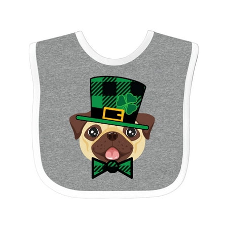 

Inktastic St Patricks Outfit Pug Dog Gift Baby Boy or Baby Girl Bib