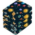 thumbnail image 3 of Coolnut Galaxy Space Planets Washcloths Towels, Highly Absorbent and Soft Cotton Face Cloths, 2 Pack Quick Dry Wash Cloths - 12 X 12 Inches Washcloth Gift, 3 of 7