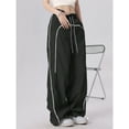 thumbnail image 3 of Women’s Loose Fit Wide Leg Sweatpants – Y2K Parachute Jogging Pants with Elastic Waist Warm Casual Streetwear Dance Studio Pants Winter Lounge Pants, 3 of 5