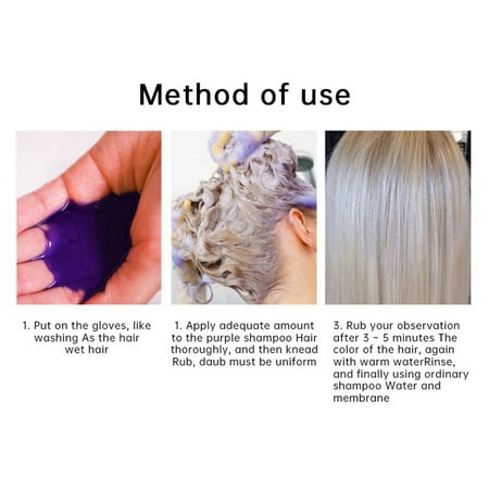 DGHM Purple Shampoo for Hair - Color Toner Eliminates Brassy Yellow Tones for,Bleached, Gray, Ash, Silver Hair