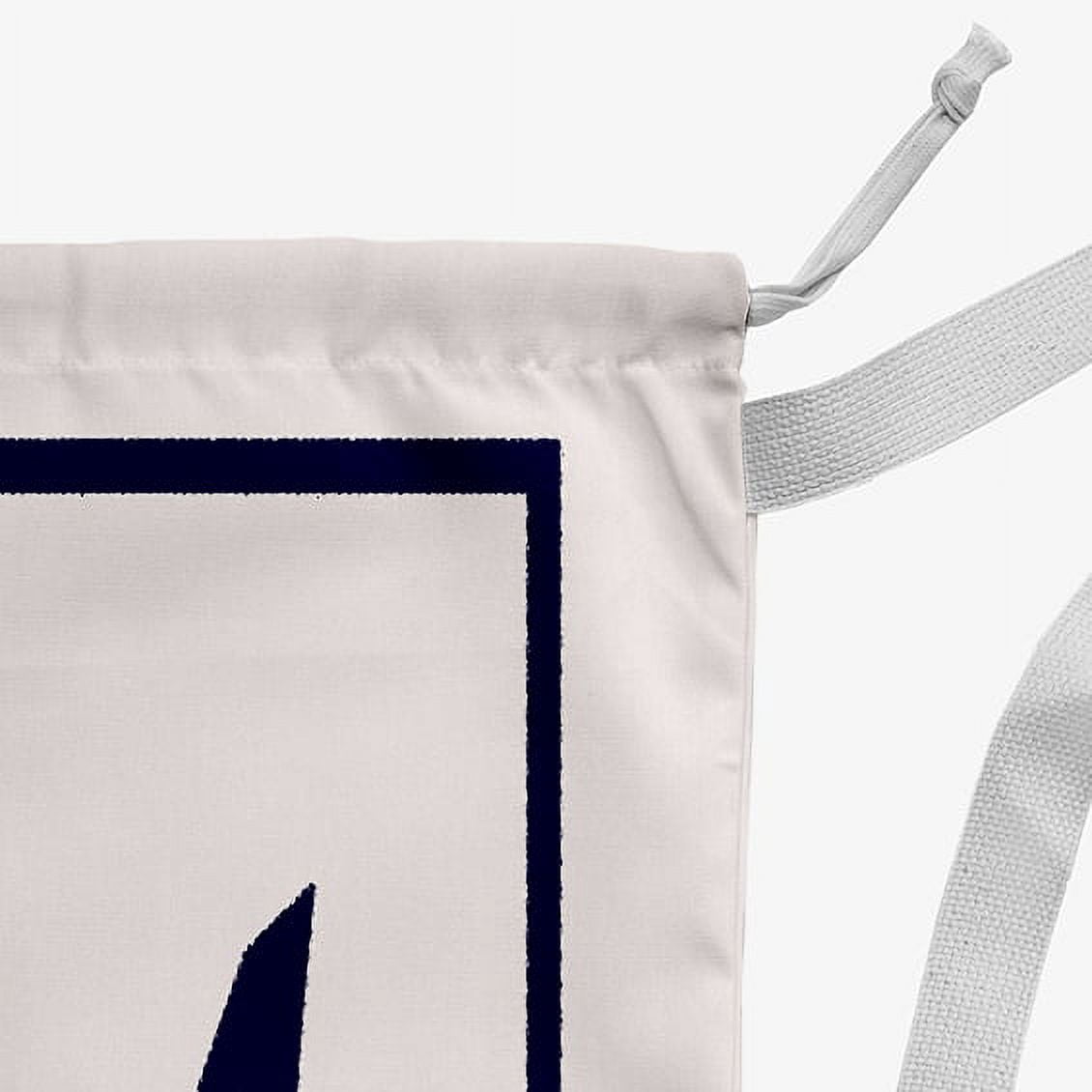 Simply Daisy Canvas Classic Monogram 28 x 36 in M Laundry Bag