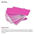 thumbnail image 2 of Uxcell Blank Cards Pink Plastic Card 28mil for ID Badge Printer, Graphic Quality, Pack of 50, 2 of 4