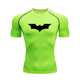 thumbnail image 3 of Camisetas de murciélago ancho para hombre, camisa deportiva para correr, Camiseta corta de Fitness, secado rápido, medias de gimnasio, camisas de compresión muscular, 3 of 5