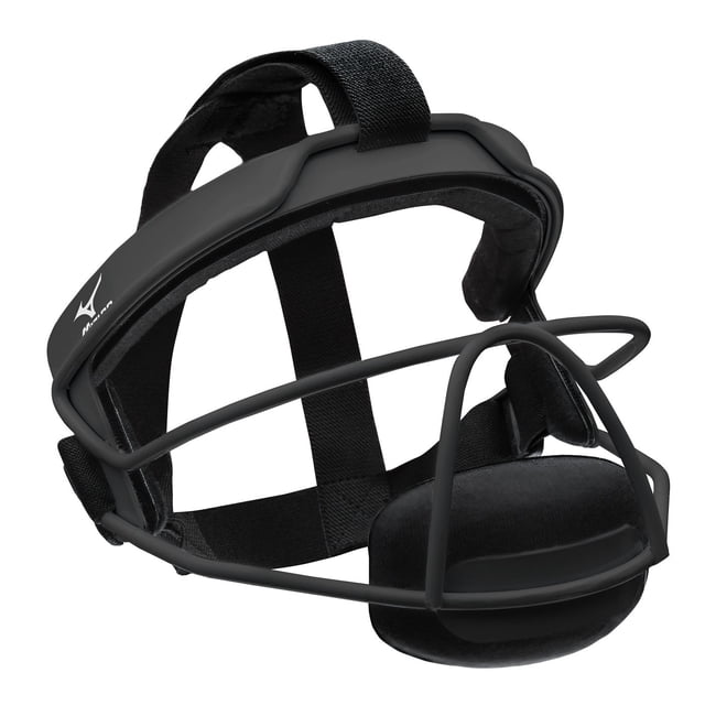 Máscara Protectora para Jardinero de Softbol Mizuno, Negra, S/M