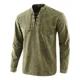 thumbnail image 1 of Camisa De Manga Larga Con Cuello Con Cordones Para Hombre, 1 of 3