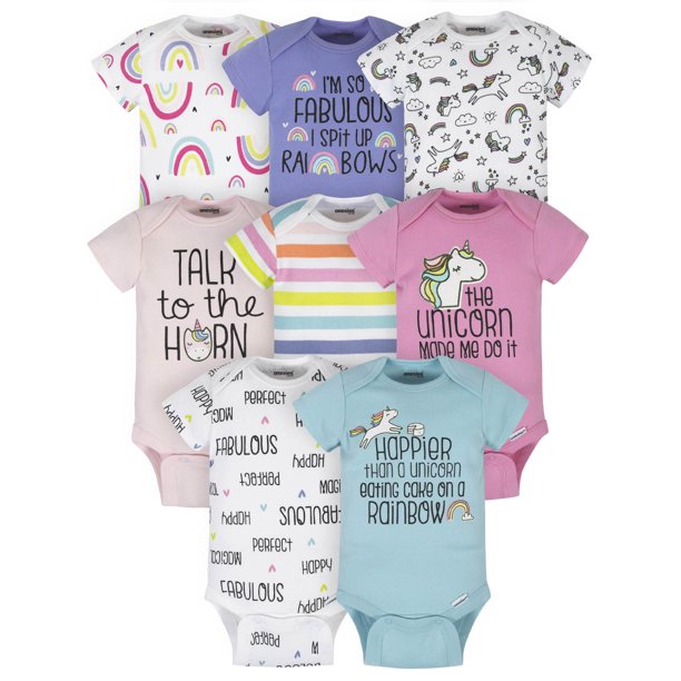 Onesies Brand Onesies® Brand Baby Girl Short Sleeve Onesies Bodysuits
