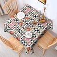 thumbnail image 2 of Pioneer Flower Floral Print Pattern Square Tablecloth, Waterproof Wipeable Spillproof Washable Table Cover for Home Kitchen Party Decor, 60"x60", 2 of 6