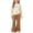 Beige, variant on Cethrio Girls Knitted Outfit Sets, 2 Piece Long Sleeve Fall Crewneck Girls' Clothing Sets Pink Size 5T