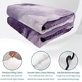 thumbnail image 4 of Twin XL Quilt Set 68''x98'', Purple Mountain Bedspread Coverlet with 2 Pillow Shams, Misty Forest Nature Woodland Pine Tree Landscape Breathable All Season Quilt Bedding for Dorm/Guest Room, 4 of 9
