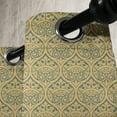 thumbnail image 2 of Ambesonne Vintage Grommet Curtain Single Panel, Byzantine Curves Flowers, 50"x60", Earth Yellow Slate Blue, 2 of 5