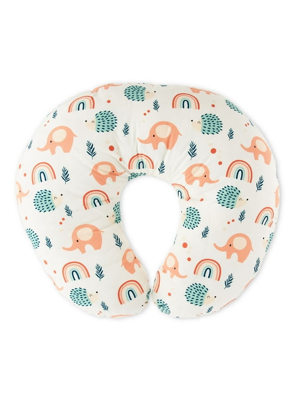 Parent's Choice One Size Soothing Nursing Pillow, Multi-Color Rainbows and Animals Print