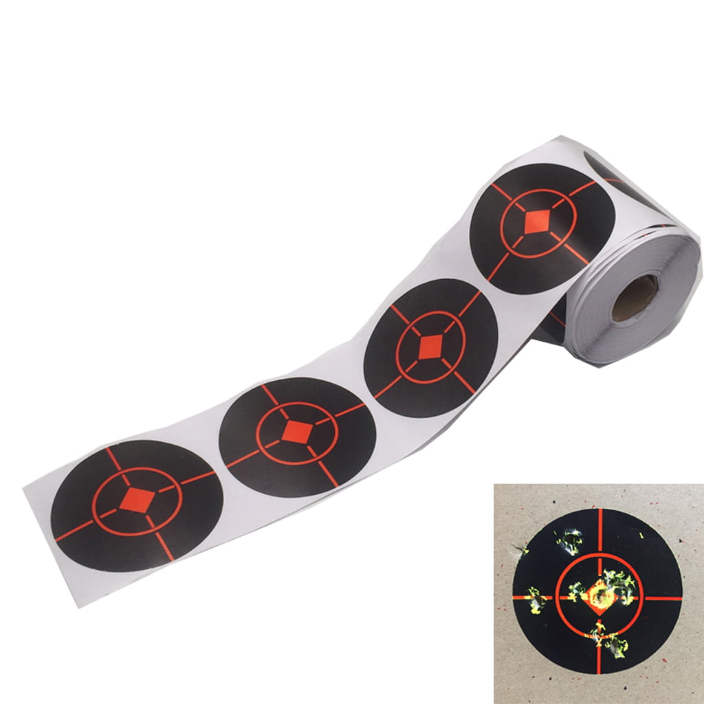 250Pcs Stickers Shooting Targets Diameter 7.5 Cm Reactive Splatter Target Stick 