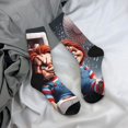 thumbnail image 6 of Saiise Chucky Funny Socks Men Women Adults Novelty Graphic Crew Tube Socks Crazy Design Casual Dress Socks for Sports,Running,Travel, 6 of 7