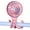 Pink, variant on Mini Handheld Stroller Fan,2600mAh Personal Portable Baby Car Seat Fan with Flexible Tripod Fix on Stroller,USB or Battery Powered Desk Fan Adjustable 3 Speeds for Camping