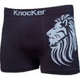 thumbnail image 2 of Knocker 6 Mens Microfiber Boxer Briefs Seamless Compression Underwear One Size, 2 of 2