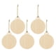 thumbnail image 3 of Adornos colgantes navideños de madera para manualidades de madera, decoración y suministros para fiestas. Bola redonda 5pcs, 3 of 9