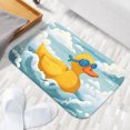 thumbnail image 6 of 1pc Rubber Duck Absorbent Non-Slip Bathroom Thickened Flannel Rug Decor,Soft,Quick Drying,Suitable For Indoor/outdoor Use,Bathrooms,Bedrooms,Kitchens,Terrace,Laundry Rooms,16"x24", 6 of 9