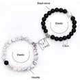 thumbnail image 2 of Couple Bracelets Matching for Couple Boyfriend Heart Magnet 1, 2 of 5