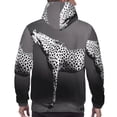 thumbnail image 7 of Fotbe Men's Hoodie with Monochrome Leopard Horse Pattern - Kangaroo Pocket Pullover Hooded Sweatshirt, Perfect for Daily Wear, Travel, and Home-XX-Large, 7 of 7