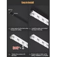 thumbnail image 4 of White Recessed Ceiling Curtain Track Set, Cuttable Metal Sliding Curtain System for Room Divider, 4 of 7