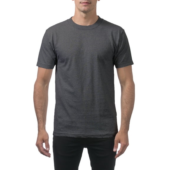 Pro Club Men's Comfort Cotton Short Sleeve T-Shirt - Charcoal - Large