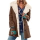 thumbnail image 2 of Chaquetas y abrigos casuales de manga larga sin capucha para mujer, abrigo de invierno cálido con solapa y botones, abrigo con bolsillos, 2 of 7