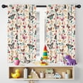 thumbnail image 5 of Blackout Kids Curtains,Beige Butterfly Flower Pattern Childrens Insulated Curtains Set Of 2,Bedroom Essentials,Toddler Room Decor 42"x54", 5 of 5