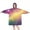 Colorful Tie Dye, variant on Colorful Galaxy Pattern Wearable Oversized Blanket,Wearable Blanket Hoodie for Adults,Cozy Hooded Blankets with Super Pockets,Super Warm Fuzzy Pullover for Women & Men