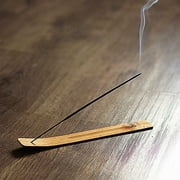 BETTERLIFE 10'' Natural Plain Wood Wooden Incense Stick Ash Catcher Holder Burner Supp P3D7