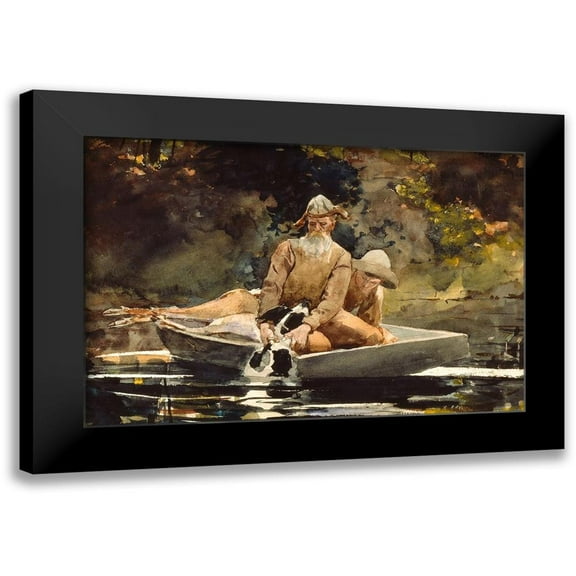 Homer, Winslow 14x11 Black Modern Framed Museum Art Print Titled - After the Hunt