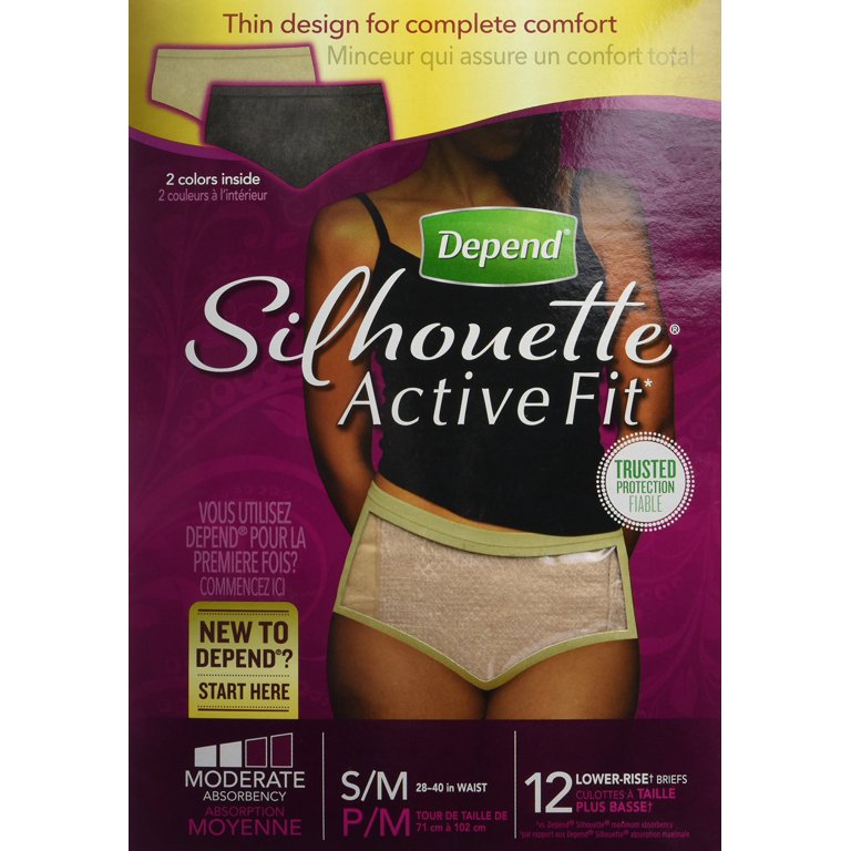Depend Silhouette Ladies Size Small Underwear 4pk Lot Of 2. New/sealed.