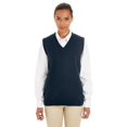 thumbnail image 1 of The Harriton Ladies Pilbloc V-Neck Sweater Vest - DARK NAVY - L, 1 of 2