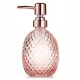 thumbnail image 4 of Glass Soap Dispenser, 500ml Clear Dish Soap/Hand Soap Dispenser, Refillable Liquid Dispenser for Bathroom Kitchen Shower - pink, 4 of 7