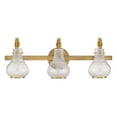 thumbnail image 3 of Warm Brass Three Light Bathroom Vanity from the Adams Collection, 3 of 5