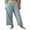 Blue, variant on nvzhuang Women Pajama Pants, Elastic Waist Striped Pants Loose Casual Lounge Pants Sleepwear