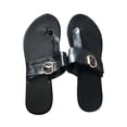 thumbnail image 4 of Sandalias de color sólido a la moda para mujer, chanclas de verano, zapatillas de tacón plano, zapatos informales Wmkox8yii  ytu681, 4 of 5