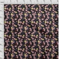 thumbnail image 4 of oneOone Polyester Spandex Black Fabric Floral Sewing Craft Projects Fabric Prints By Yard 56 Inch Wide, 4 of 4