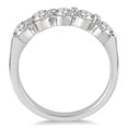 thumbnail image 2 of SZUL Women's 3/4 Carat TW Five Stone Diamond Wedding Band in 10K White Gold  (J-K-L Color, I2-I3 Clarity), 2 of 3