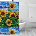 thumbnail image 4 of Sigee Landscape With Sunflowers for Waterproof Fabric Shower Curtain 72" W x 72" H for Bathroom Shower Curtain, 4 of 5